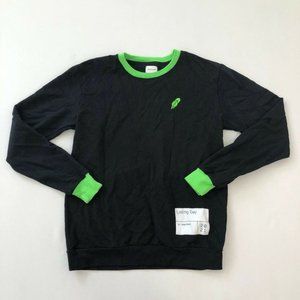 Robinhood Sweater Men's M Black Long Sleeved Crew Neck Dark Wash Size Medium M